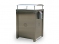 Bennelong Bin Enclosure 240L - Stainless Steel